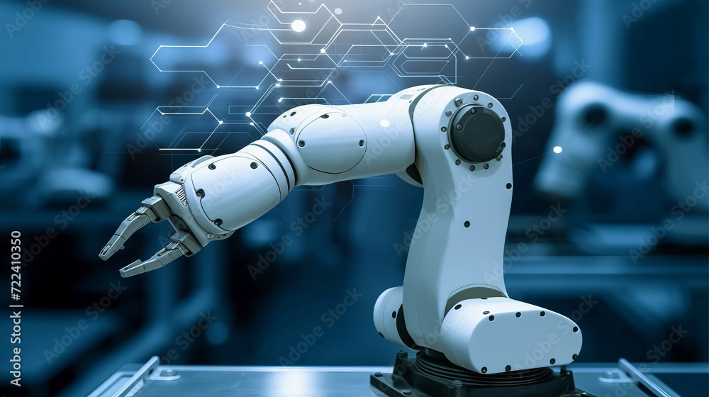 Poster advanced 3d hologram of algorithm graph for data analysis, business, and robotic automation