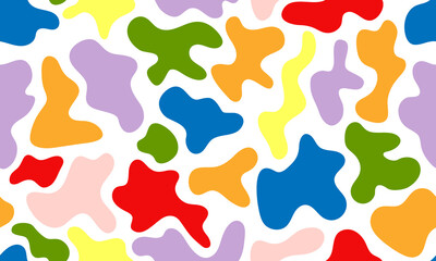 Abstract pattern of random multicolored shapes. Animal print, seamless pattern for your design.