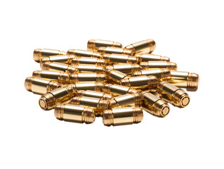 a pile of gold bullets