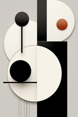 Minimalist abstract art. captivating compositions with clean lines and striking geometric shapes