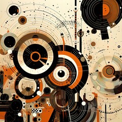 an abstract background with multiple vector