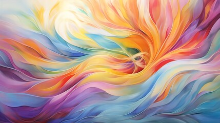 Obraz premium abstract colorful background with swirls