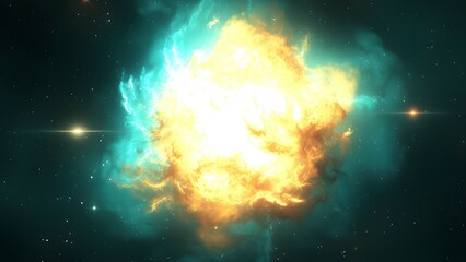 Obraz premium Celestial Cosmos Abstract Wallpaper