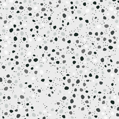 Seamless Venetian Abstract Pattern. Gray Marble Glass Background. Terrazzo Stone Vector Material. Vector Home Granite Texture. Mosaic Terrazzo Organic Design. Stone Venetian Irregular Print. Floor Art