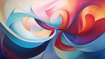 abstract background with winding curves
