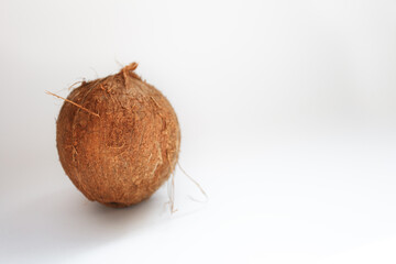 Coconut isolated on white Background. Clipping Path