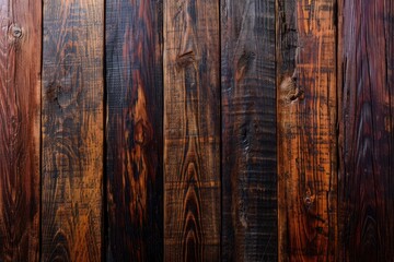 Rustic Timber Texture: Dark Wood Background Panel with Grunge Design