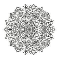 Mandala. Coloring book for adults and children.