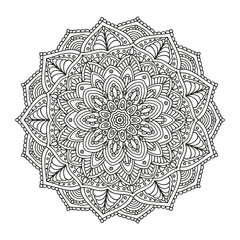Mandala. Coloring book for adults and children.
