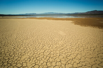 Lake Mojave Desert with Rainwater - Captivating 4K Ultra HD Image of Desert Landscape