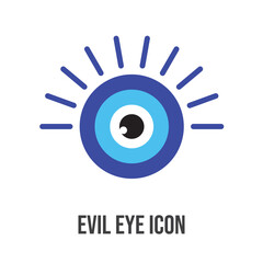 Evil eyes and Fatima icons or symbols, cartoon vector illustration isolated on white background. Protection charms or amulets collection in eps 10.