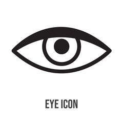 Eye icon set illustration. Eye sign and symbol. Look and Vision icon. Black colour isolated in white background used in web .