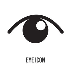 Eye icon set illustration. Eye sign and symbol. Look and Vision icon. Black colour isolated in white background used in web .