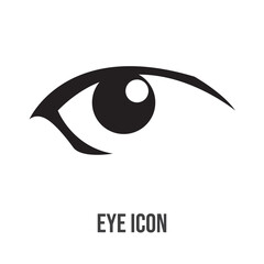 Eye icon set illustration. Eye sign and symbol. Look and Vision icon. Black colour isolated in white background used in web .