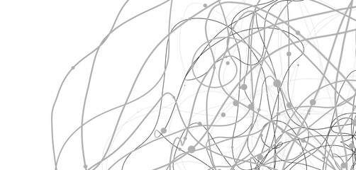 Motion of digital data flow. Communication and technology network concept with moving lines and dots