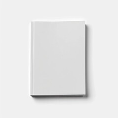 Blank white brochure A4 top up view.