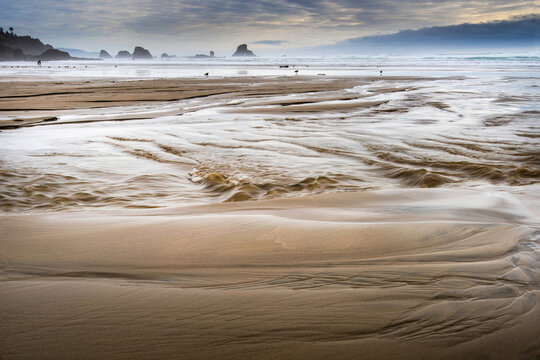 Cannon Beach View from Ecola State Park on a Winter Day - 4K Ultra HD Image of Coastal Beauty in Pacific Northwest USA