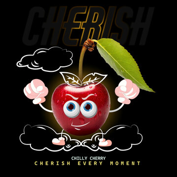Unusual Apple Tee Illustration