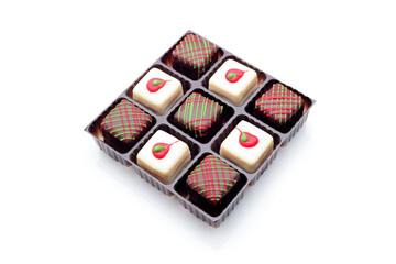 Close-Up of Chocolate Candy on White Background - 4K Ultra HD Image of Sweet Temptation