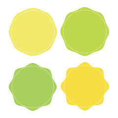 Starburst, sunburst price tag, label. Empty, blank price flash for promotion, marketing, sales concepts. Vector illustration. EPS file 151.