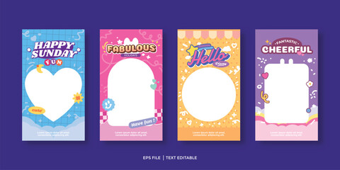 cute social media stories collection