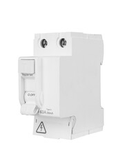 Automatic circuit breaker, isolated on a white background