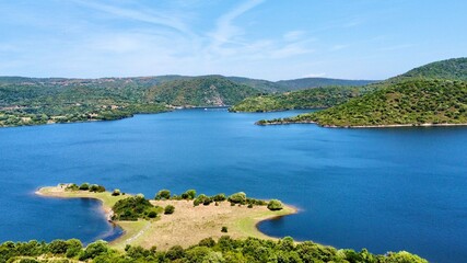 Fototapeta na wymiar Sardinia lake relax