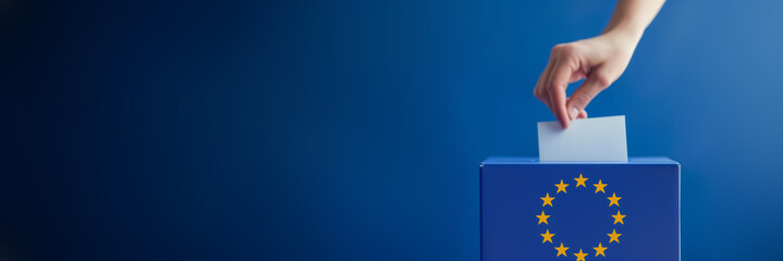 Motiv zur Europawahl 2024 mit Platz für eigenen Text und Layout