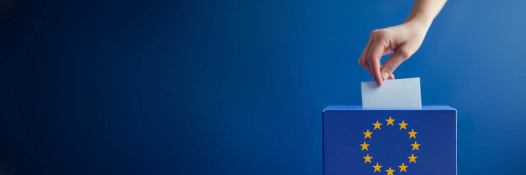 Motiv zur Europawahl 2024 mit Platz f&uuml;r eigenen Text und Layout