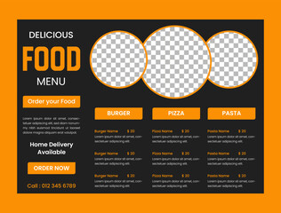 Vector delicious food menu and healthy food restaurant that is open to the menu