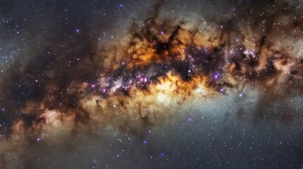 Fototapeta premium a close up of a star filled sky with a very bright star in the middle of the center of the image.