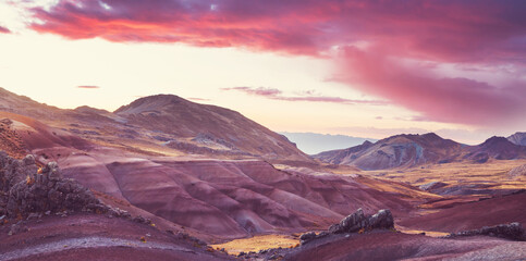 Sunset in Andes