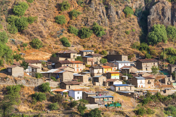Fototapeta na wymiar Village in Peru