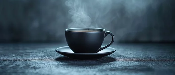  A close-up shot of a cup of hot coffee © Ministry of Images