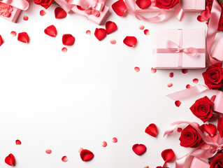 valentines background with gift box