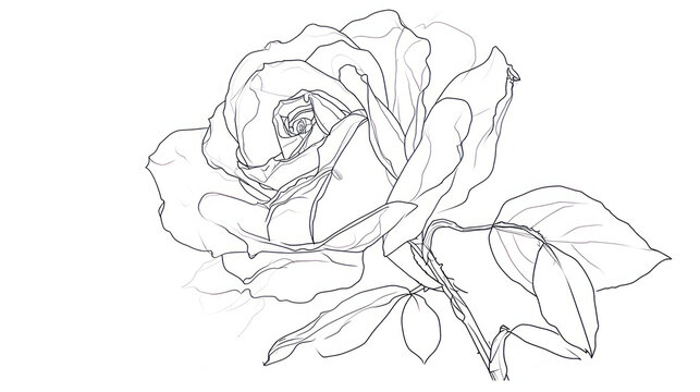  a drawing of a rose on a white background with a black and white line drawing of a rose on a white background with a black and white line drawing of a rose.