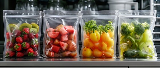 thickened fresh - keeping a sealed bag in the refrigerator cooling food