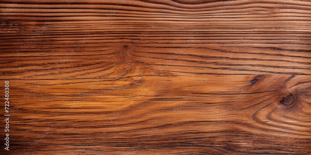 Poster a detailed close-up view of the texture and grain of a piece of wood. perfect for backgrounds, textu