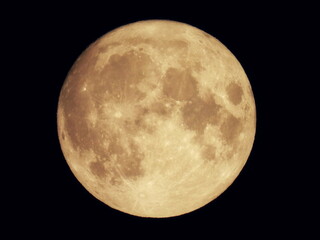 A full moon appeared in the night sky