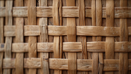 Nature’s Artistry: The Unique Texture of Rattan - obrazy, fototapety, plakaty