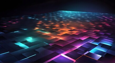 lines that connect the corners, neon light effect background