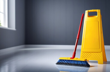 concept of cleaning the premises and providing home services, copy space.