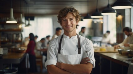 Fototapeta premium Young American Male Chef