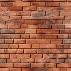 Obraz premium New Brown Terracotta Brick Blocks Wall Background Close Up, Pattern with Red Bricks or Brickwork House