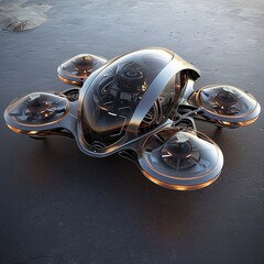 A new model of the quadcopter. 3d drone