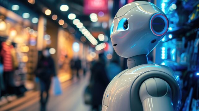 intelligent algorithms and chatbots based on artificial intelligence interact with consumers and provide personalized services