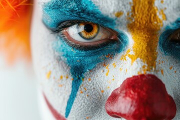 Close-up portrait of a clown