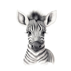 Fototapeta na wymiar cute portrait of a zebra
