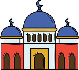 Hand drawn Mosque Illustration