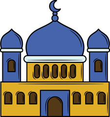 Hand drawn Mosque Illustration